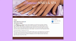 Desktop Screenshot of dynamicnailspa.com