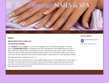 Tablet Screenshot of dynamicnailspa.com